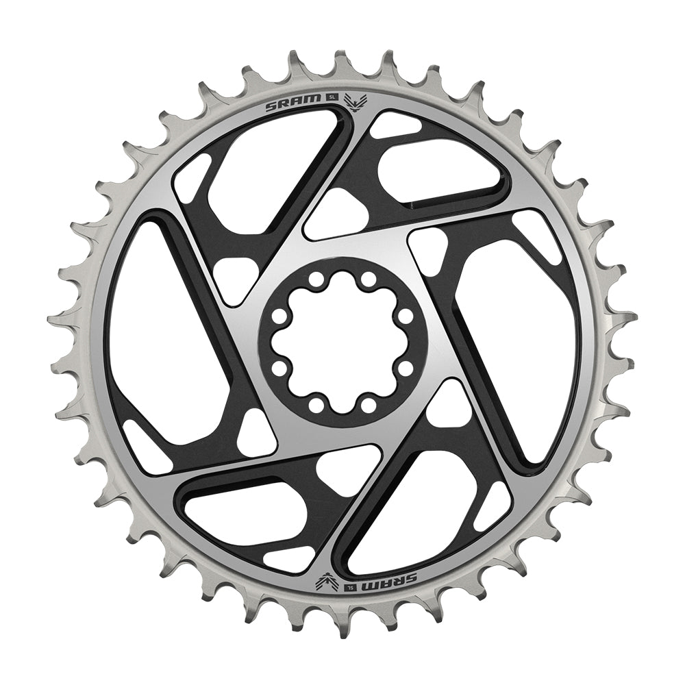 SRAM Chain Ring T-Type 38 Tooth Direct Mount 3mm Offset Eagle (Including 8 Bolts) Black - XXSL D1