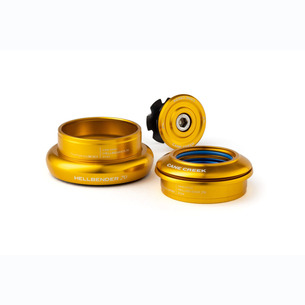 Cane Creek Hellbender 70 IS42/IS52/40 Headset Complete Gold