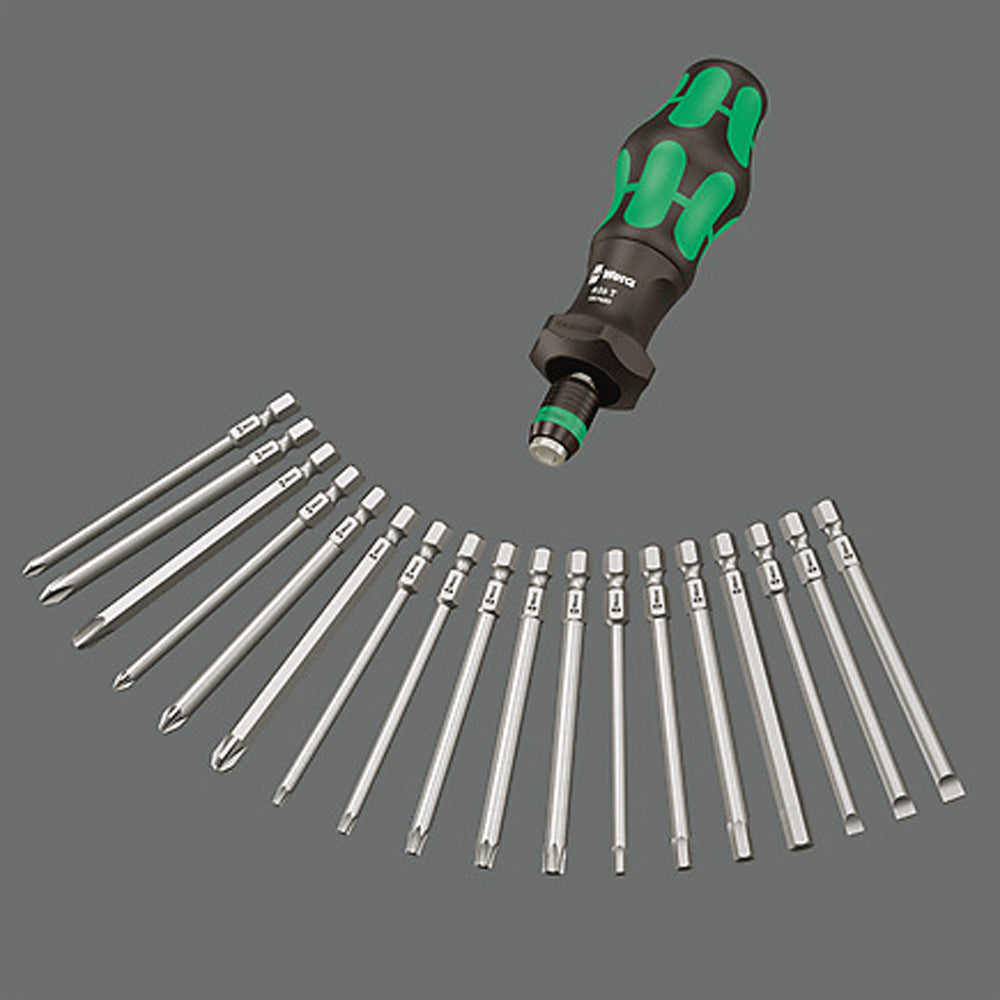 826 T Kraftform Turbo Bits Screwdriver, Rapidaptor quick-release chuck