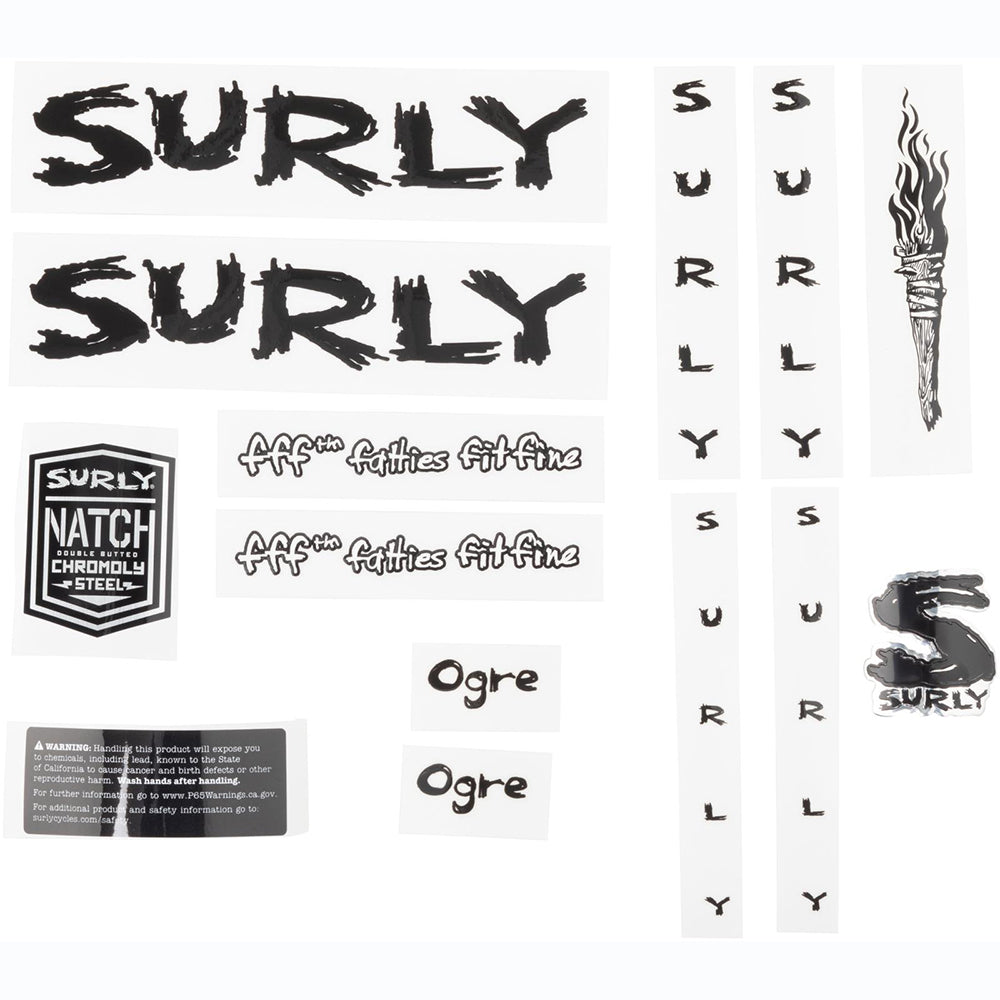 Surly Ogre Decal Set White