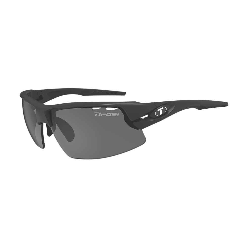 Tifosi Crit Matte Black, Smoke / AC Red / Clear Lens