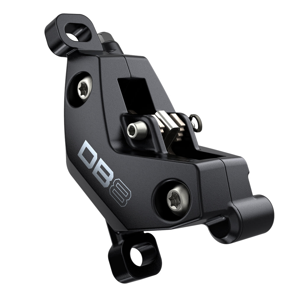 SRAM Disc Brake Caliper Assembly DB8 - (Assembled, No Hose) Diffusion Black Anodized - Mineral Brake Fluid