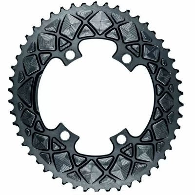 Absolute Black Shimano 4 Bolt 110 Bcd Road Chainring Oval