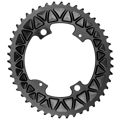 Absolute Black Shimano 4 Bolt 110 Bcd Sub Compact Chainring Oval