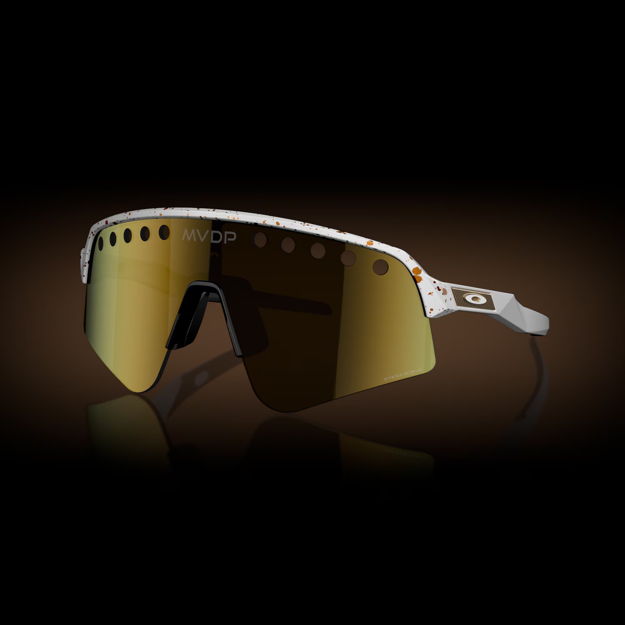Oakley Sutro Lite Sweep MVDP Red/Gold Splatter with Prizm 2 Lens