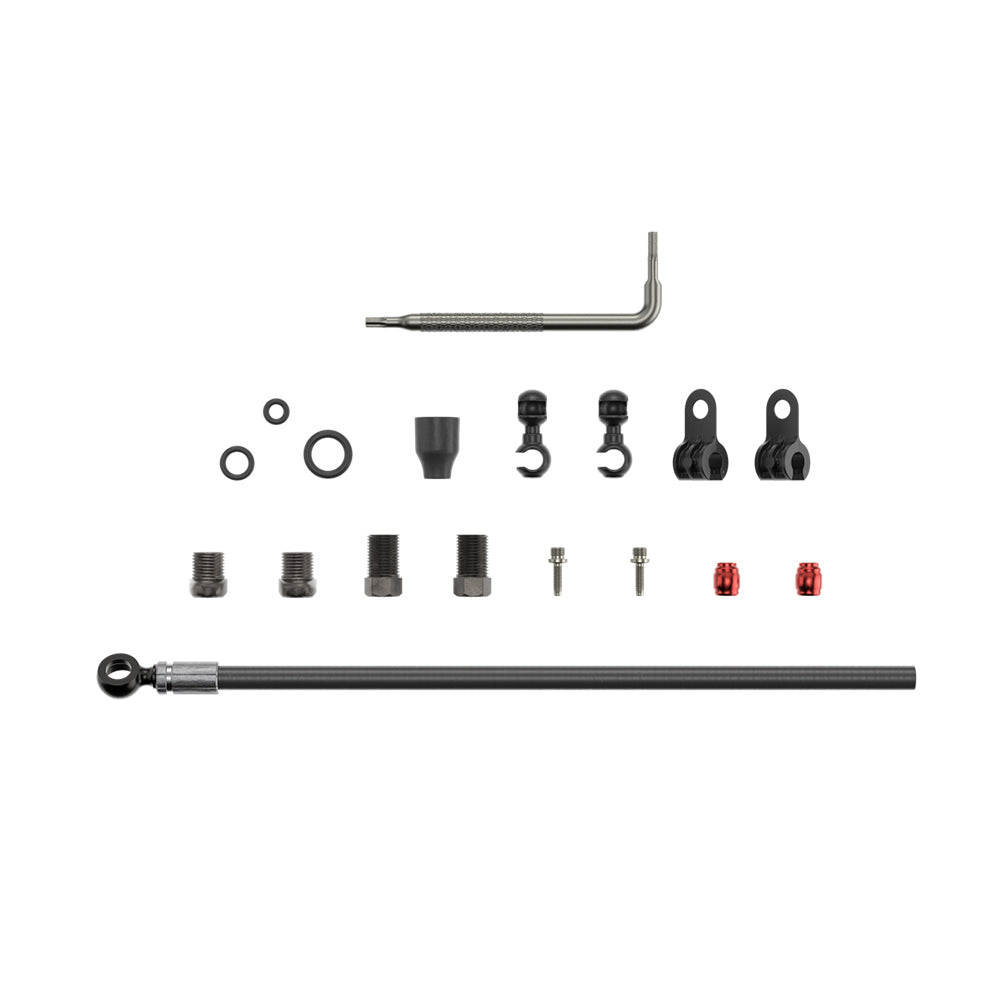 SRAM Disc Brake Hydraulic Hose Kit - Black Banjo - 2000mm Black (Includes Banjo, Fittings) - Level ULT / TLM (A1), Code R / RS / RSC / ULT / SLV / BRZ (B1 / C1), Red eTap HRD, S900 Monoblock
