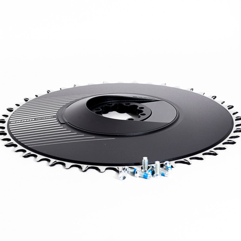 SRAM Chain Ring Road 46 Tooth Direct Mount X-Sync 6.5mm Offset - Aero Red E1 Including 8 Chainring Bolts