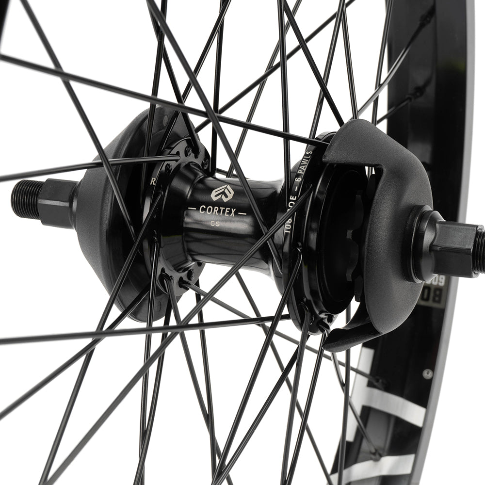 Eclat Bondi / Cortex EVO Cassette Rear Wheel 9 Tooth Black - Supplied with 2x Nylon Guards Black