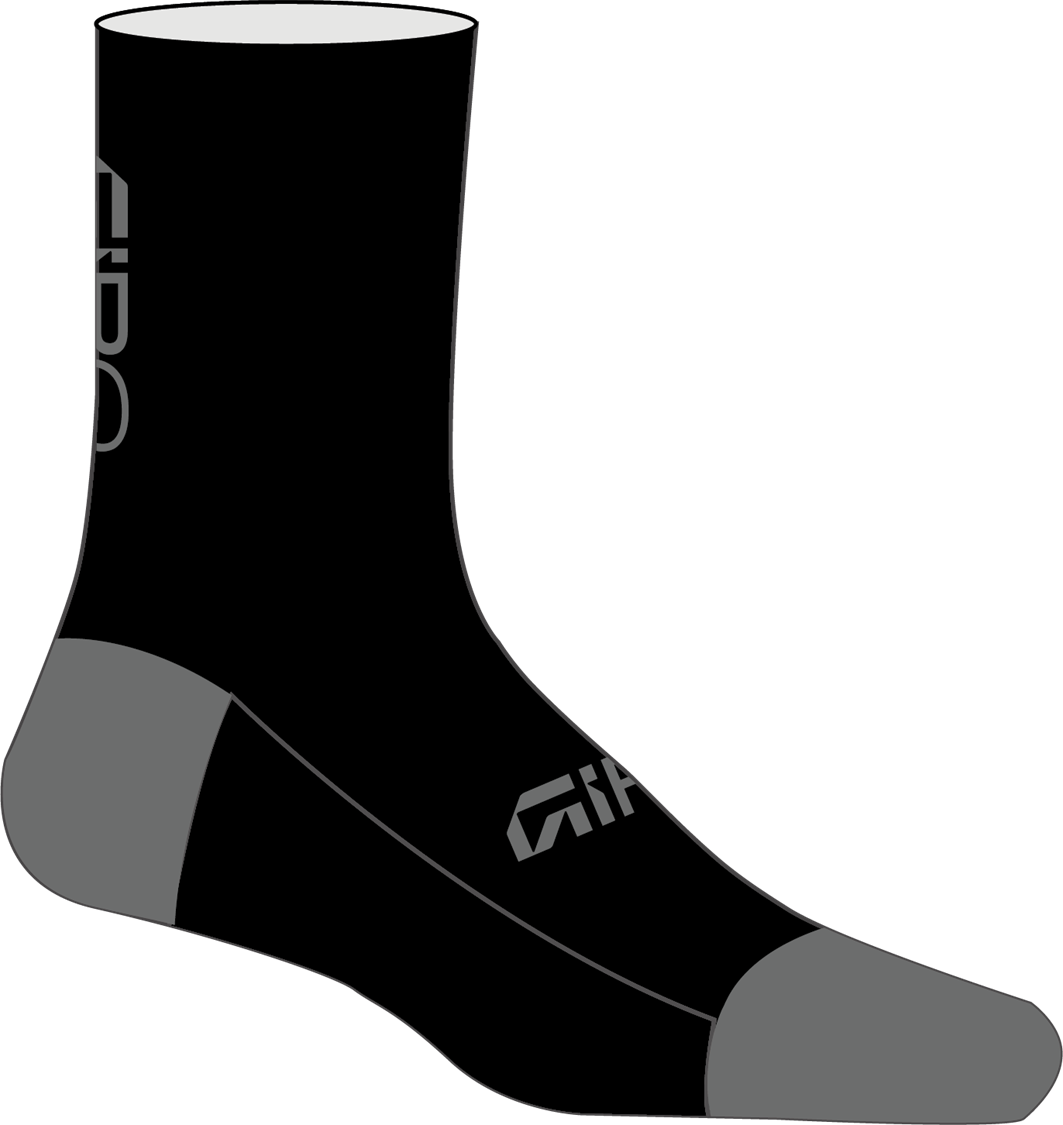 Giro Winter Merino Sock - Black/Grey