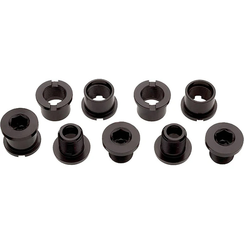 Problem Solvers Chainring Bolts Double Aluminium Black - 5 Pack
