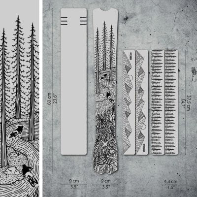 Dyedbro Mtb Frame Protection Os Illustration