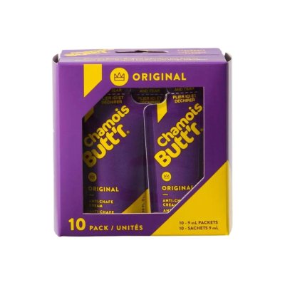 Chamois Butt'r Original Anti Chafe Cream 10 Pack Box (9 Ml Singles)