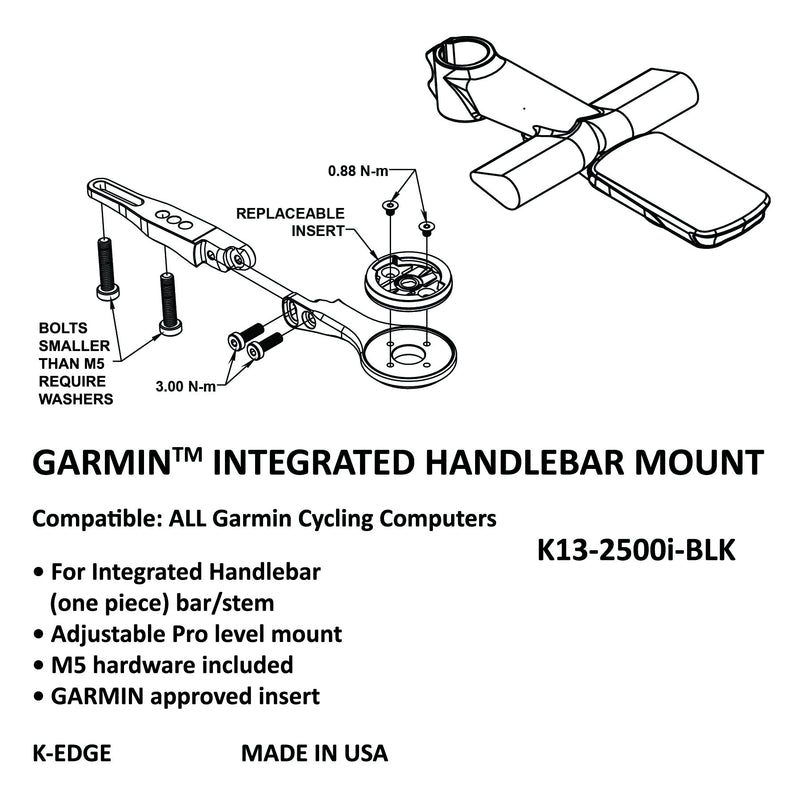 K-Edge Garmin Handlebar System Mounts