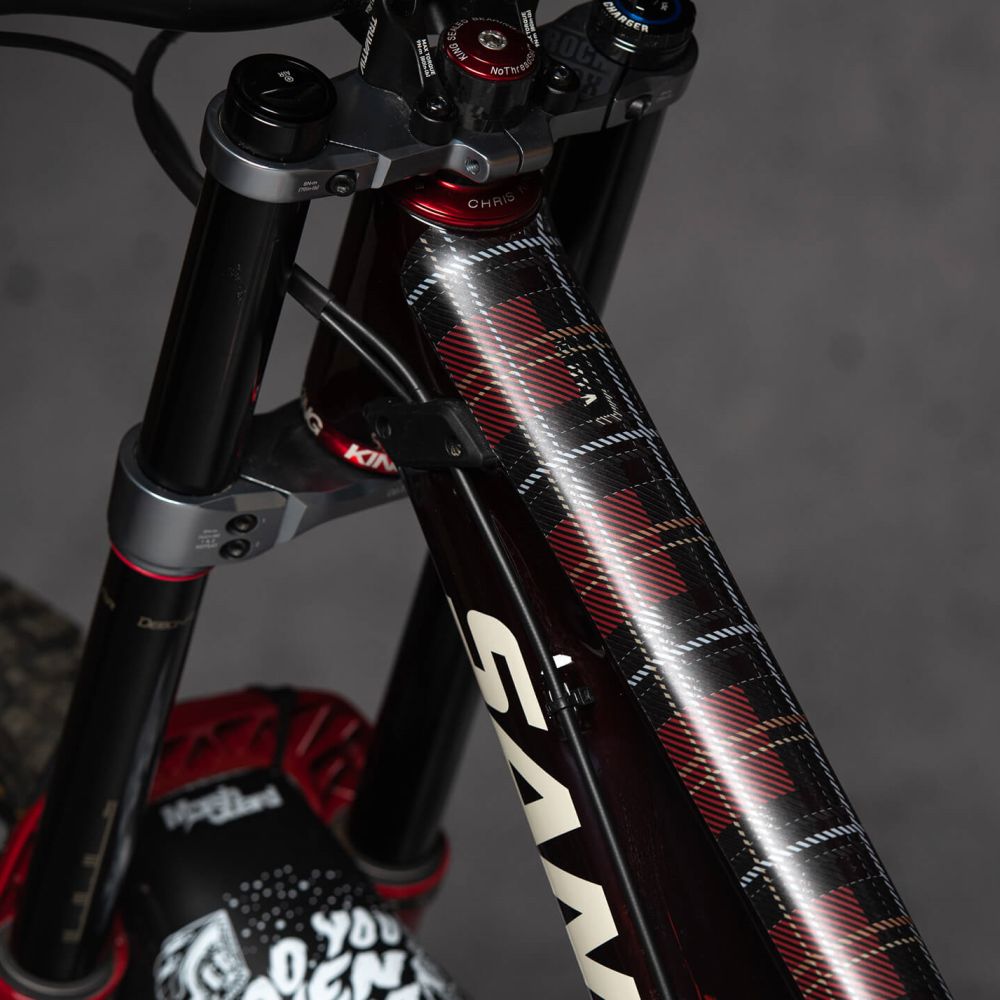 Dyedbro Frame Protection Red Tartan