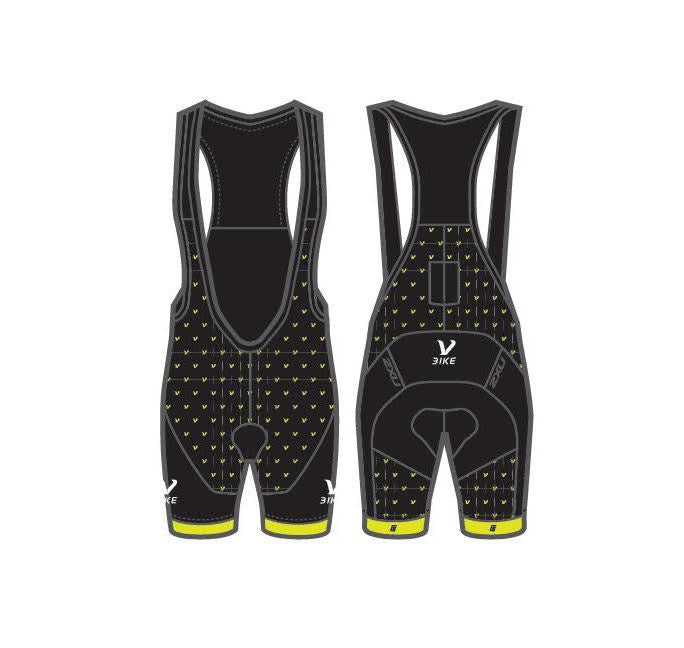 VBike Mens Custom Elite Cycle Bibshorts