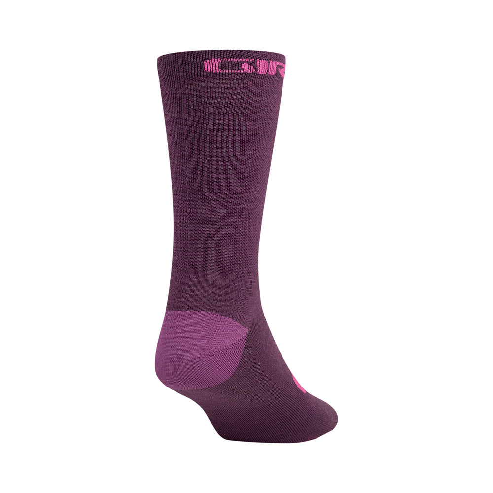 Giro Seasonal Merino Socks - Dark Cherry/Raspberry