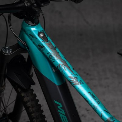 Dyedbro Ebike Frame Protection Old School Tattoo